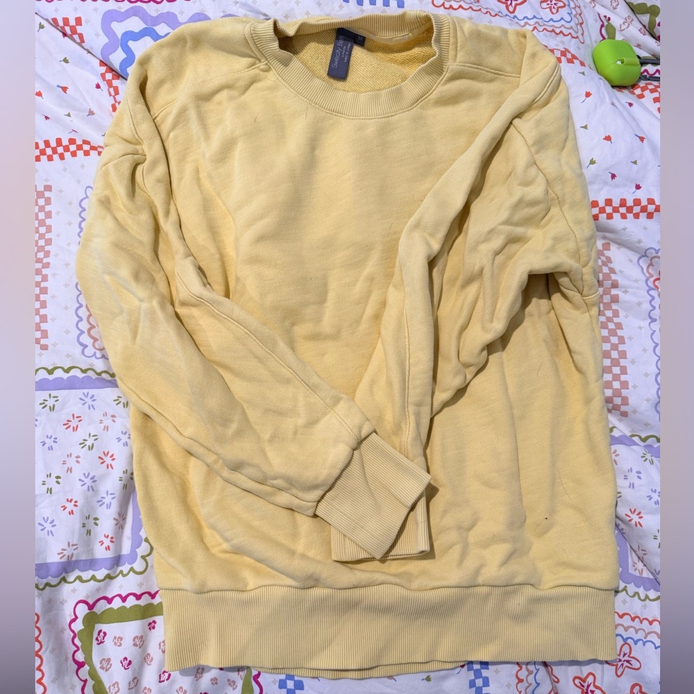 Sweaty Betty Yellow Sweatshirt